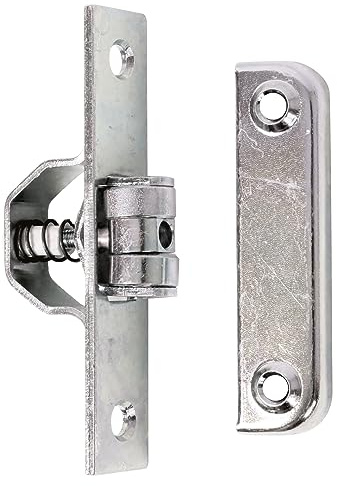 Alberts 411695 Rollschnäpper | für Pendeltore | galvanisch verzinkt, dickschichtpassiviert | Platte 18 x 90 mm