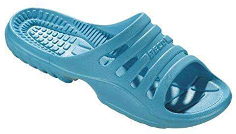 BECO Pantoletten, Badelatschen Unisex, Ciabatte Donna, Turchese (Petrol 888), 37 EU