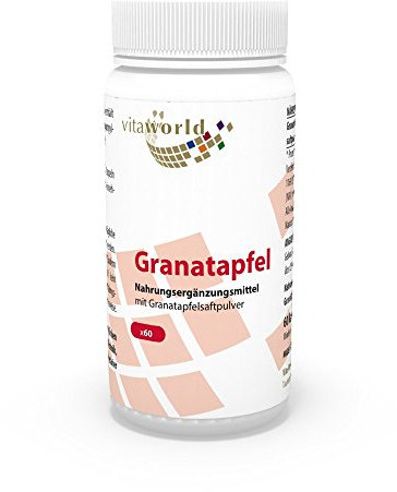 Vita World 3 Pack Pomegranate 500Mg 3 x 60 Capsules Made in Germany