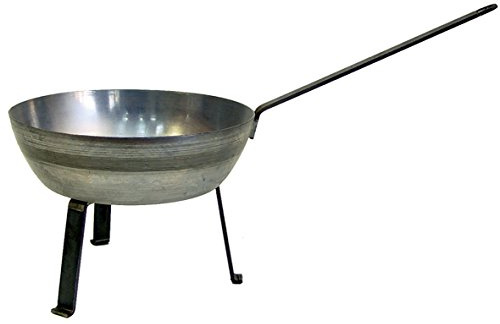 IMEX EL ZORRO Sartén de Hierro con Patas, diámetro 32 x 11 cm, Gris