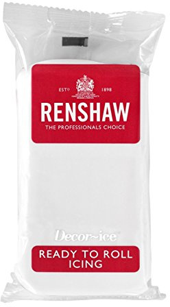 Renshaw Professioneller Zuckerguss, fertig zum Aufrollen, Weiß, 5 x 1 kg
