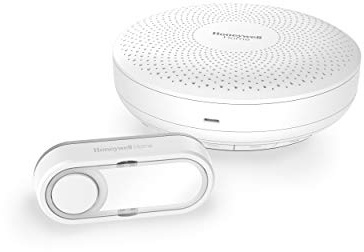 Honeywell Home DCR311S Serie 3 Rund, Tragbar, Funk-Gong mit Klingeltaster (weiß)
