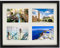 BD ART 11 x 14-Inch 4 Aperture Collage Photo Frame with mount for 4 pictures 4 x 6-Inch, BLACK