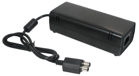 OSTENT Cable de Suministro de energía del Cargador de Adaptador de CA del Reino Unido Compatible con Microsoft Xbox 360 Slim