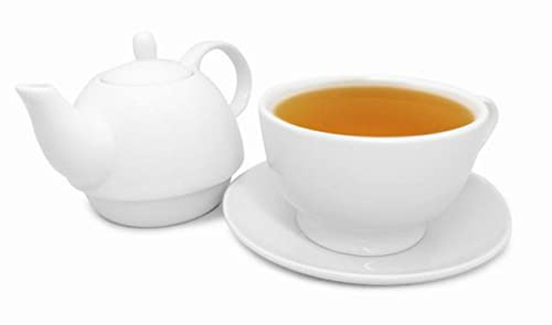Nerthus Fih 555 - Caja de té (porcelana), color blanco