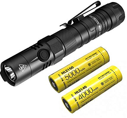 Nitecore MH12 V2 CREE XP-L2 V6 LED-Taschenlampe, 1200 Lumen, 21700 Batterie (im Lieferumfang enthalten) + NL2140 21700 4000 mAh Akku
