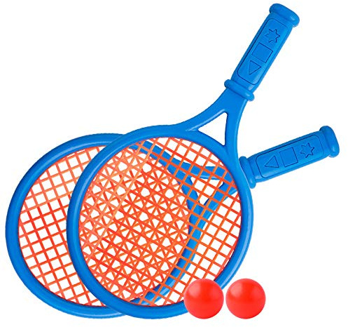FeiWen Tennisschläger Kinder Set Strandspielzeug Tennisschläger Set für Kinder und Jugendliche Beach Strand Garten Ball Kinderspielzeuggeschenk (Blau)
