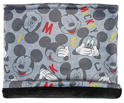 CERDÁ LIFE'S LITTLE MOMENTS Braga para el Cuello Infantil de Mickey-Licencia Oficial Disney Bufanda para clima frío, Gris, Talla única para Niños