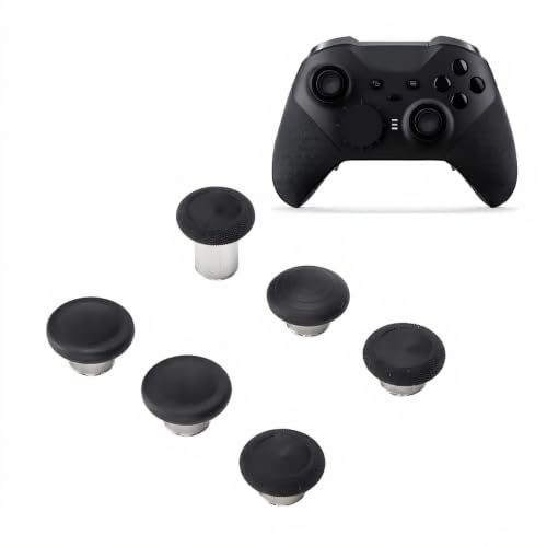 Replacement Joysticks Grip Swap Joysticks, 6 in 1 Elite Series 2 Metal Mod Exchange Thumb Joystick Suitable for Xbox One Elite Controller Series 2