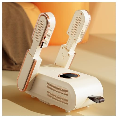 Shoe Dryer Foldable, Football Boot Dryer Foldable Expandable with Blu-Ray/3 Modes Timer, Shoe Rack for Dryer Boot Dryers for Hats Socks Ski Boots