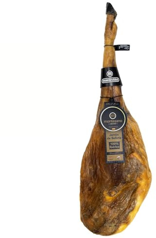 Ibéricos Montesano | Jamón de Bellota 100% Ibérico | Premio Diamond Taste Award | Curación de 48 Meses | Criados en Libertad en la Dehesa Extremeña y Alimentado con Bellotas | 7.5-8kg