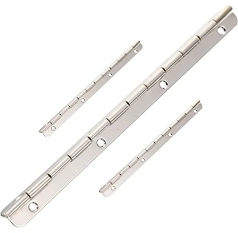 CIYODO 3stücke Klavierscharniere Aus Eisen Bewegung Heavy-duty-tragfähigkeit Sanftes Schließen Für Schränke Und Möbel Installieren Mit Vorgebohrten Löchern