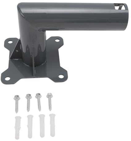 Support D'antenne Parabolique pour V2, Gris Support de Toit Internet par Satellite Support de Poteau d'angle Vertical Support Mural de Remplacement