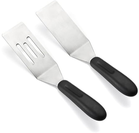 Yamobi 2 Pezzi Mini Spatola Da Servizio, Spatola Con Taglia Bordo In Acciaio Inox Per Dessert E Uso Cucina, Durevole E Facile Da Pulire