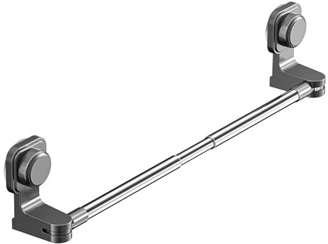 Handtuchhalter 30-60cm Einstellbar Handtuchhalter Ausziehbar Teleskop Ohne Bohren Bad Handtuchstange Wandmontage Saugnapf Handtuchstange,Handtuchstange für Glasduschtür