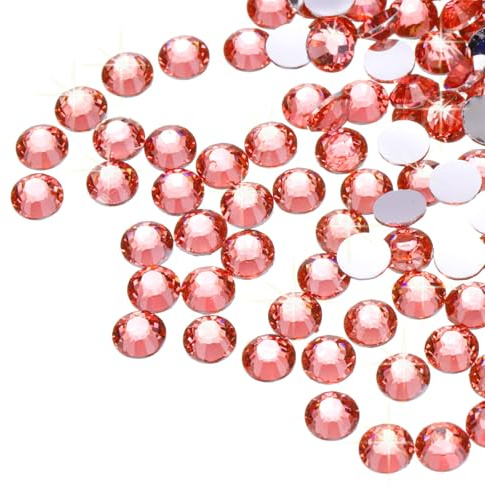 QUARKZMAN 16000 Piezas de Estrás de Resina Roja SS16 4mm Resina No Hotfix Rhinestones para Manualidades Diseño DIY, Vasos, Ropa, Maquillaje, Arte de Uñas