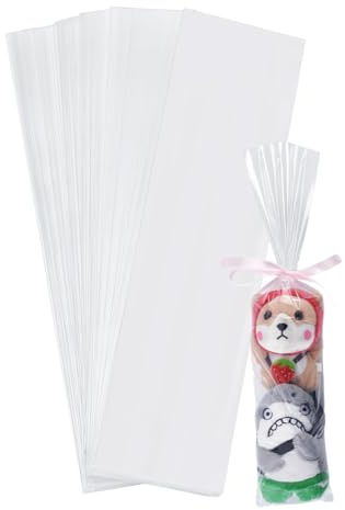 PH PandaHall 100 Stück Durchsichtige Polybeutel Aus Kunststoff 10x40cm Flach Offen Für Poster Taschen Hüllen Schmale Plastikhüllen Wasserdichte Poster Aufbewahrungstasche Für Den Verpackungsversand