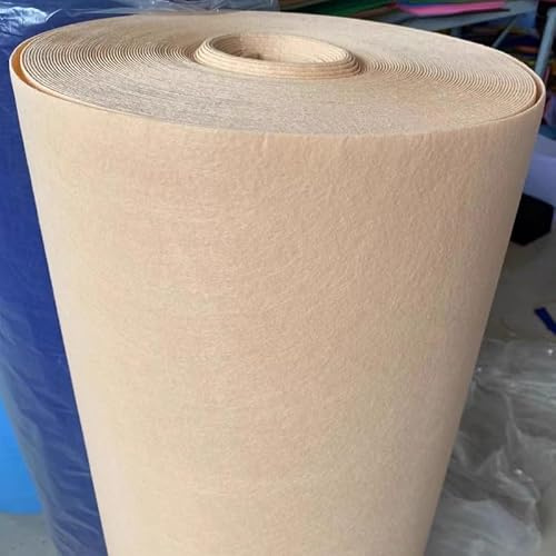 JINDAOSH 43 Colori Spessore 2 Mm Tessuto di Feltro al Metro per Progetti di Artigianato Fai da Te Artigianato Cucito Patchwork Decorazioni Natalizie 100 Cm di Larghez(Color:Beige)