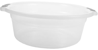 VALICLUD Bassine à Laver Transparente Avec Poignées, Grosse Taille Portable, Lavabo Multifonction Pour Mains Et Pieds, Adaptée à La Maison, Au Camping Voyage