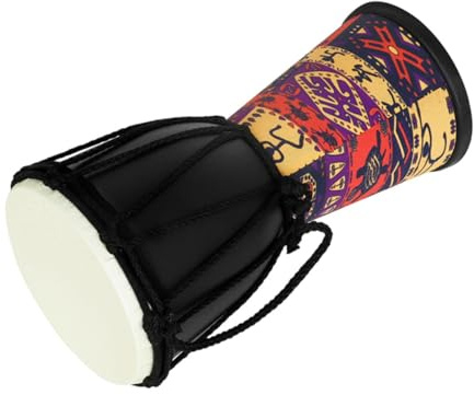 Toddmomy 4 Zoll Kinder Djembe Trommel Aus Sicherem Material Leichte Afrikanische Handtrommel Für Anfänger Tragbares Musikinstrument Für Kinder Und Schule
