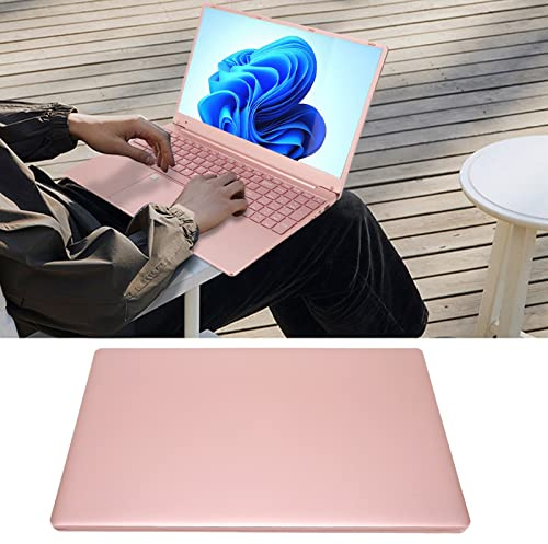 AMONIDA Notebook HD da 15,6 Pollici, Notebook 16 GB RAM 256 G Rom Sblocco Impronte Digitali Processore N5095 Quad Core con Tastierino Numerico per Le Aziende (16+256G Spina UE)