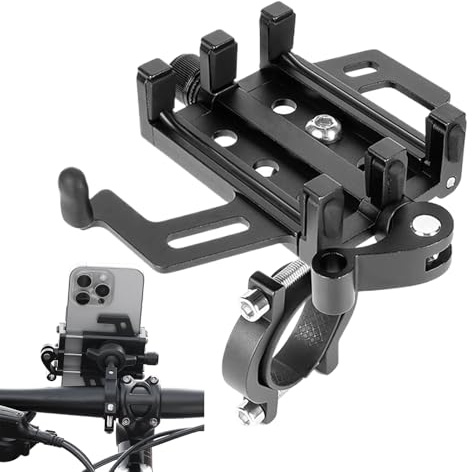 Supporto per telefono da bicicletta, supporto per smartphone da ciclismo, supporto antiurto per navigazione, per mountain bike, palestra, urbano, campeggio, pendolarismo, scooter, viaggi
