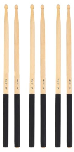 Alomejor Drugouches en Bois D'érable 5A, Bâtons de Tambour du Modèle GB-01 pour les Débutants pour Enfants Adaptés à la Pratique et aux Performances Quotidiennes