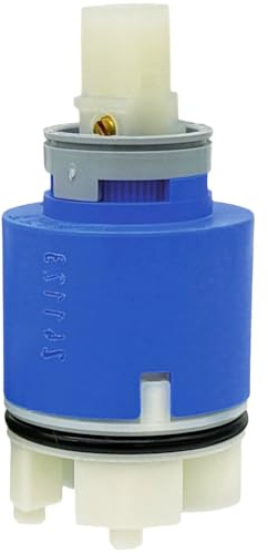 Schläfer 4800135 | Cartuccia Ricambio Miscelatore 35mm con regolazione Cartuccia Kerox in Ceramica Alta con 2 Piedini per Rubinetti Monocomando Lavabo, Bidet, Doccia, Vasca, Lavello del Bagno e Cucina