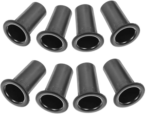 Tubo Porta Altoparlanti Nero 40mm in ABS, 8 Pezzi | Fori Standard, Riduce Distorsione e Rumori, Migliora Bassi e Chiarezza Audio per Impianti