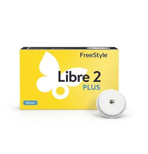 Free-Style Libre 2 Continuous Glucose Monitoring System with 14-Day Sensor, Real-Time Smartphone Readings, Custom Alerts, Water-Resistant Wearable Glucose Meter for Diabetes Management