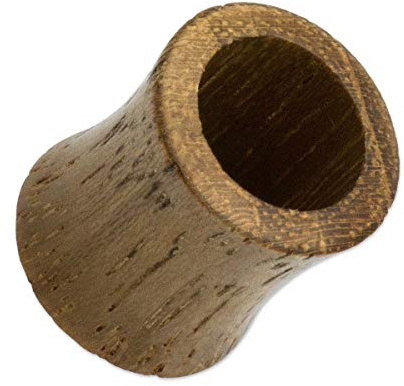 Soul-Cats 3-25 mm Flesh Tunnel Plug Holz double flared Tube Teakholz, Größe: 18 mm