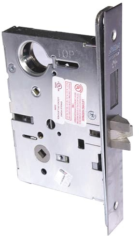 Corbin Russwin ML2057 Satin Chrome Storeroom/Closet Lever Mortise Lock, 1-3/4 Door Thickness (Pack of 1)