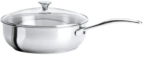 Cristel Cookway-Sartén Acero Inoxidable, Tapa de Cristal, Acero Inoxidable, CWMS24