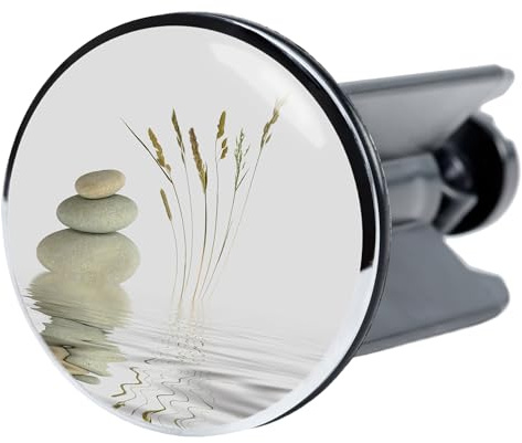 Sanilo Waschbeckenstöpsel Balance, schöner Stöpsel für das Waschbecken, universal mit Motiv