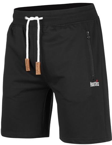 Mount Swiss Pantalon Court Homme Liam I Short Court Homme avec Poches - 2 Poches latérales et 1 Poche arrière chacune avec Fermeture éclair I Short de Sport Homme