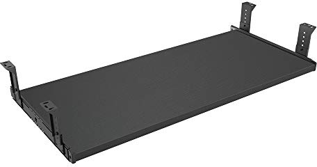 FRMSAET Furniture Accessories Office Product Suits Hardware 20/24/30 inches Keyboard Drawer Tray Wood Holder Under Desk Adjustable Height Platform. (30 inches, Black)