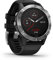 Garmin Fenix 6, Premium Multisport GPS Watch, Heat and Altitude Adjusted V02 Max, Pulse Ox Sensors and Training Load Focus, Silver with Black Band