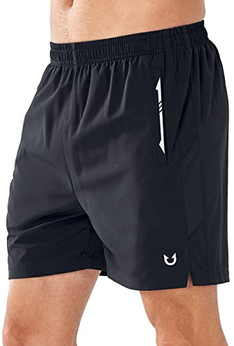 NORTHYARD Men's Running Athletic Shorts 5/ 7/ 9 Workout Gym Short Tennis Quick Dry Active Sport Hiking Basketball-5'' Black-S
