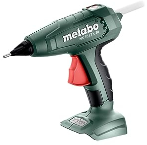 metabo Akku-Heißklebepistole HK 18 LTX 20-18 V, 11 mm Klebestick-Ø, 2 Temperaturstufen - Schnelles Aufheizen, präzise Dosierung, vielseitig für Reparaturen und Fixierungen - Inkl. metaBOX