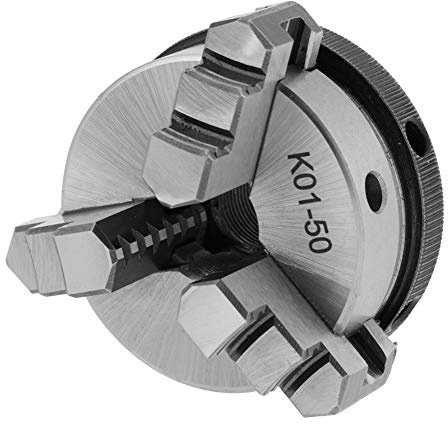 50 Mm/1,97 Zoll Drehfutter Selbst K01–50, 63 Zentrierdrehfutter Maschinenfutter mit 3 Backen und 2 Schraubenstangen