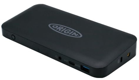 Origin Storage 40B30090UK-OS replicatore di porte e docking station per notebook USB 3.2 Gen 1 [3.1 Gen 1] Type-C Nero (Origin Storage Universal Docking Station USB-C)