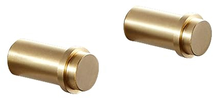 Geschirrtuchhaken, Wandhaken, Kleiderbügel for Aufhängen, Messinghaken, gebürsteter Bademantelhaken, Kleiderhaken, Wandmontage, Badezimmerzubehör, Messing-Kleiderbügel, Türhaken, 5 Stück ( Color : 2 P