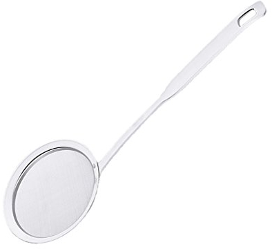 LEVINE Colador de Acero Inoxidable, colador de Malla Fina, colador de Acero, tamiz de harina, colador de Aceite de Malla de Acero Inoxidable, colador de Pesca de Espuma y Grasa (Color: Plata)