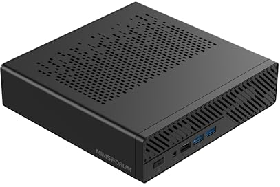 MINIS FORUM Mini Workstation MS-A1 AMD Ryzen 7 8700G, 8 Kerne/16 Threads, 32GB DDR5 1TB SSD mit AMD Radeon 780M Mini PC, Dual 2.5G RJ45, 4xM.2 PCIE Ports, HDMI/DP/Type-C Mini Computer