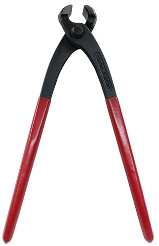 HARSKIYER 9 Inch Ear Clamp Pliers, Carbon Steel Crimper Tool, Hose Clamp Crimping Tool Nail Puller Pliers for Pipe Hose Clamps, Repairing Pipes, Fuel Lines