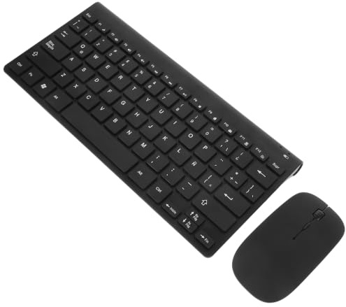 Mikikit Jelly Comb Wireless Keyboard and Mouse Combo Featuring Reliable Wireless Connectivity and Stylish Minimalist Resin Design for Office Use
