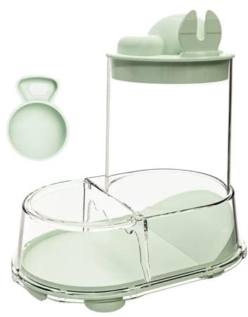 Gamelle pour hamster | Distributeur automatique de nourriture pour rongeurs, distributeur d'eau transparent et stable et amovible pour souris, pigeons, furets, chinchillas et petits animaux
