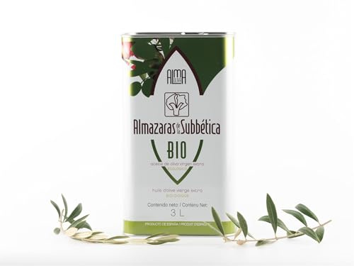 ALMAZARAS DE LA SUBBÉTICA – Aceite de Oliva Virgen Extra, 3L en Lata | Premiado a Nivel Internacional (EVOO Top 10) | Procedente de la Sierra de la Subbética | Sabor Frutado Medio-Alto