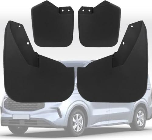 4 parafanghi senza trapano paraspruzzi compatibili con Ford Tourneo Custom Transit 2012-2024 parafanghi riducono gli spruzzi stradali, proteggono la vernice, anti-fango, antigraffio