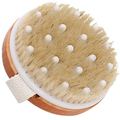 Hinapan 1 spazzola per il corpo, spazzola a secco, spazzola massaggiante, spazzola per esfoliazione per migliorare la circolazione sanguigna, rimuove la pelle morta, per lavaggio a secco, sauna e